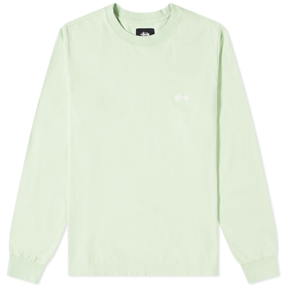 Stussy Long Sleeve Stock Logo Tee - 1