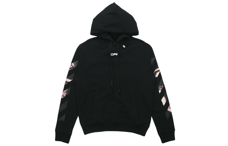 Off-White SS20 Caravaggio Back Arrows Sketch Mens Logo Sweater OMBB034S20E300041088 - 1