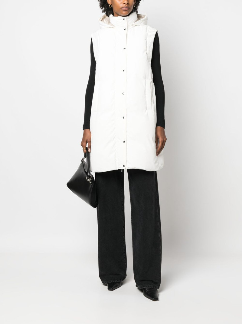 PESERICO beaded-trim padded down gilet outlook