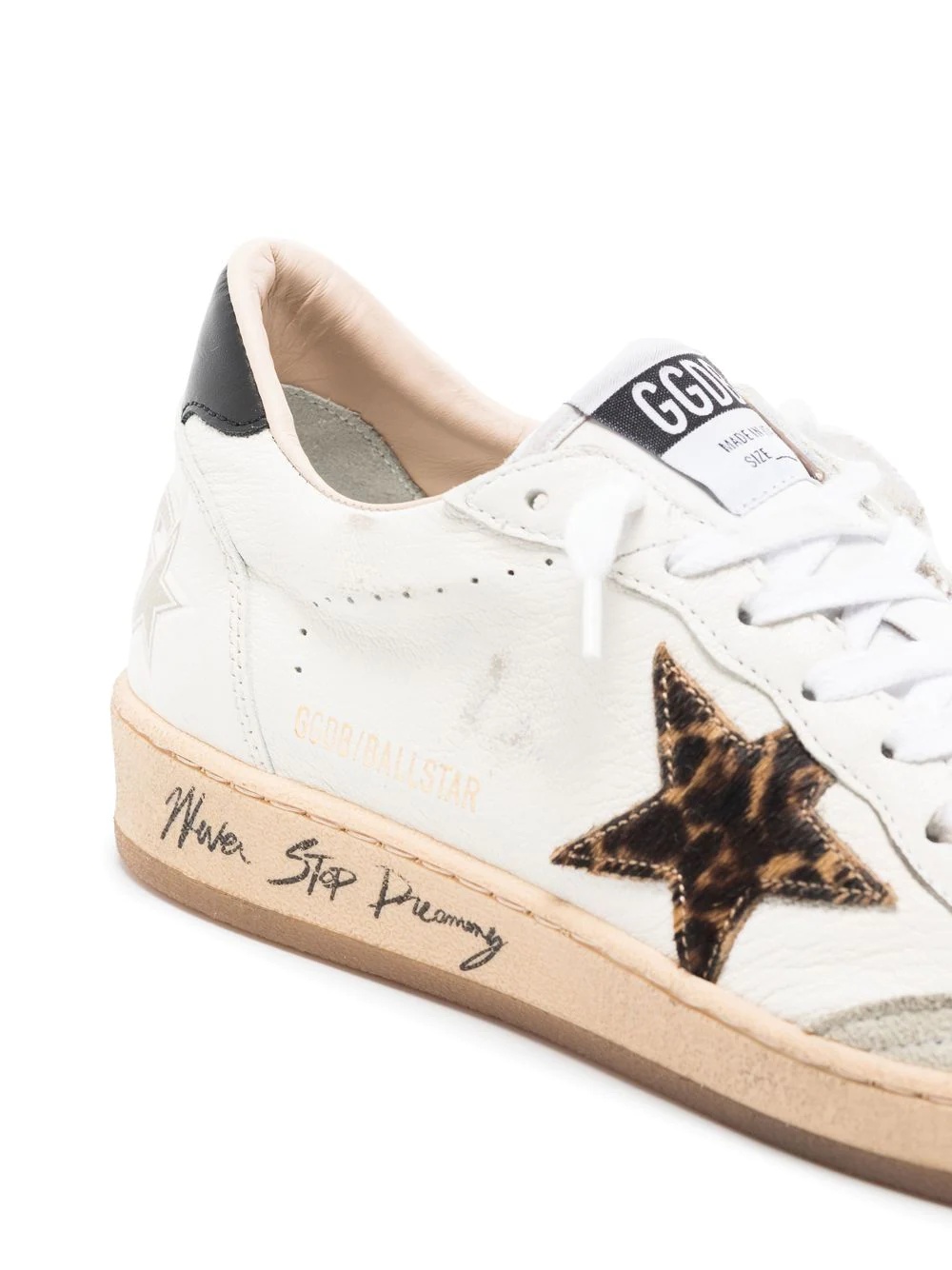 star-patch lace-up sneakers - 3