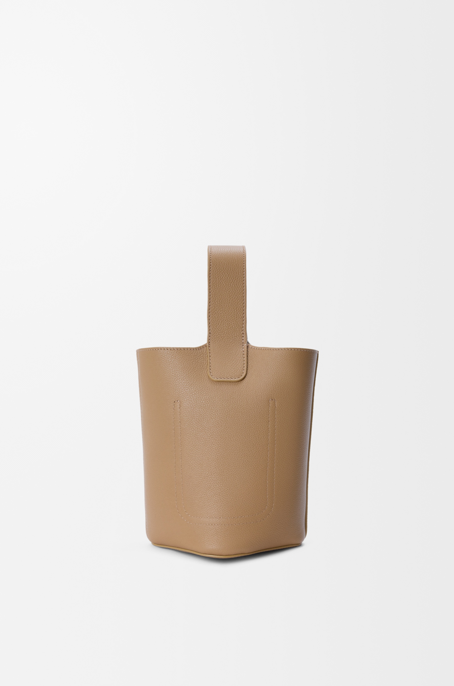 Mini Pebble bucket in soft grained calfskin - 5