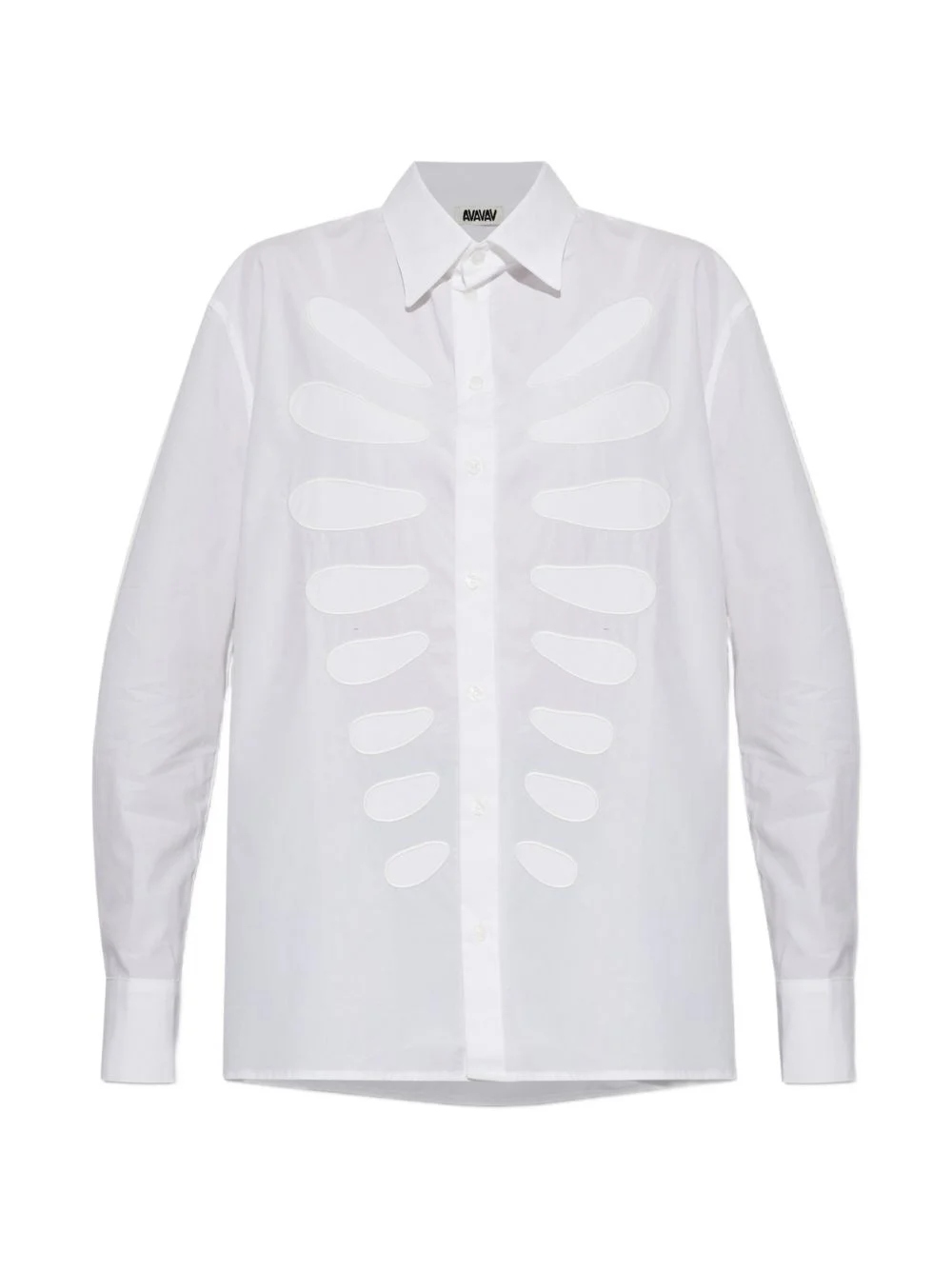 embroidered oversize shirt - 1