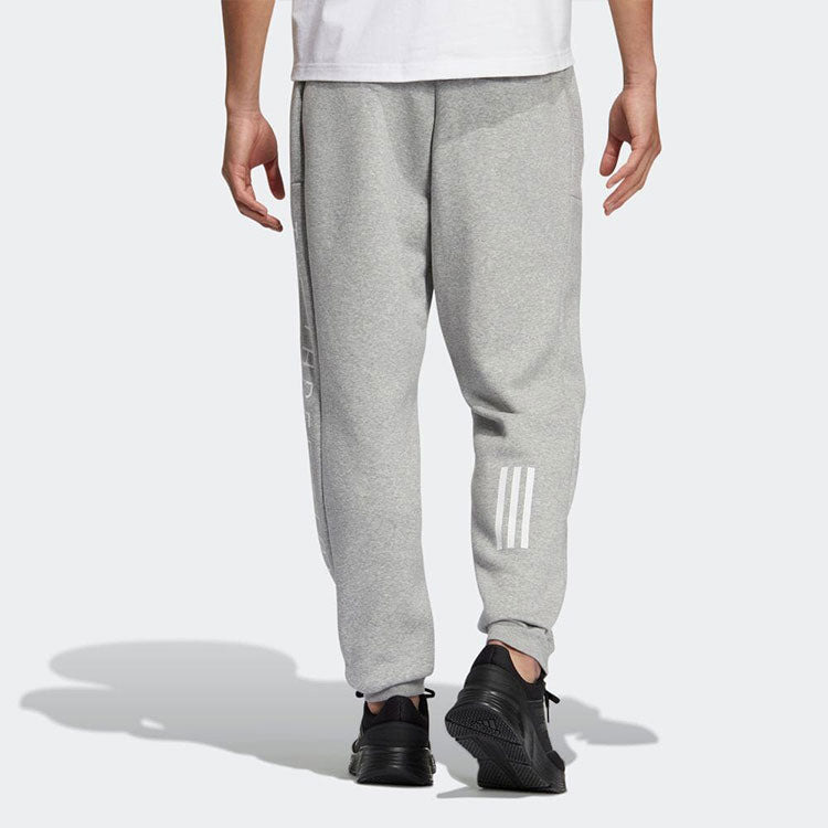 Men's adidas Solid Color Alphabet Logo Casual Sports Pants/Trousers/Joggers Gray HM2681 - 3