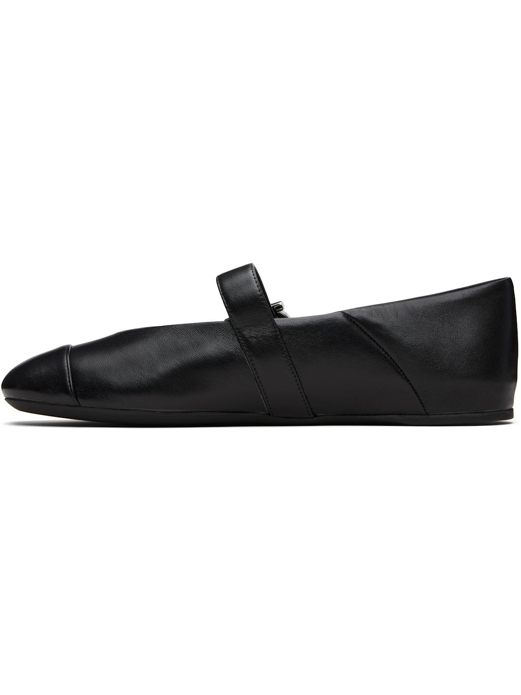 Black Gancini Ballerina Flats - 3