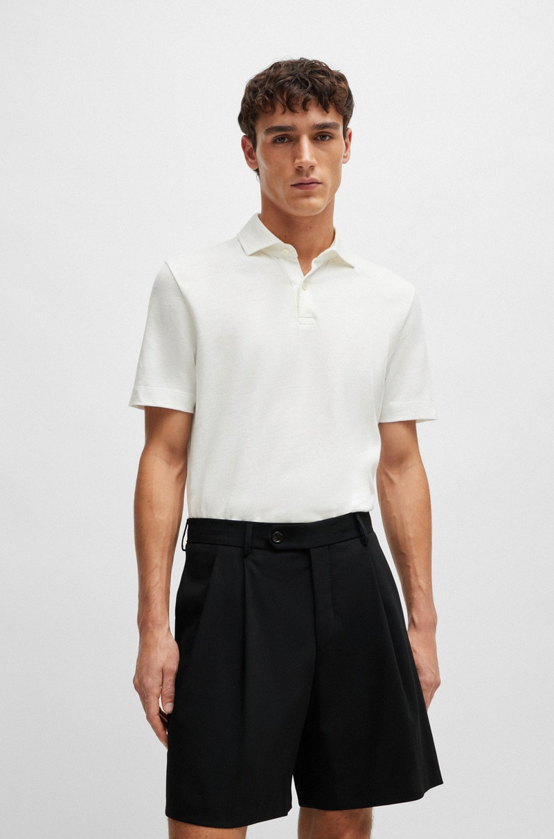 REGULAR-FIT POLO SHIRT IN COTTON과 LINEN의 2