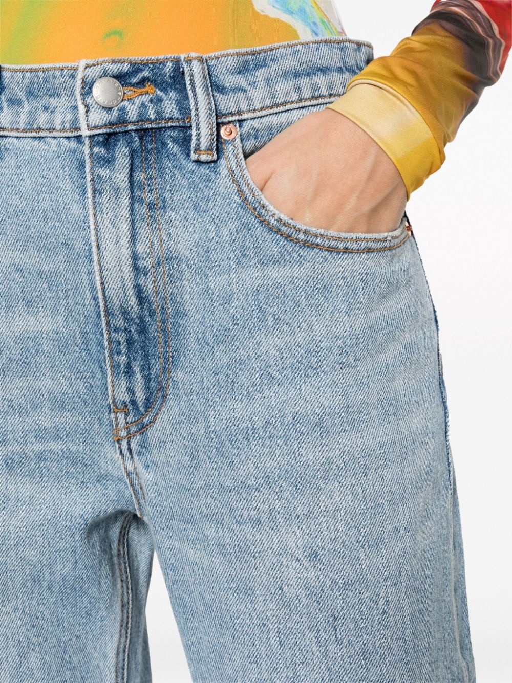 mid-rise straight-leg jeans - 5