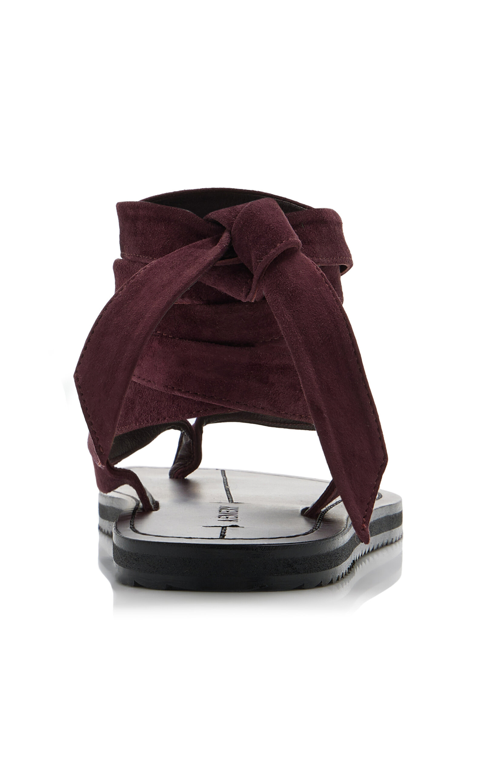 Elmer Lace-Up Suede Sandals burgundy - 5