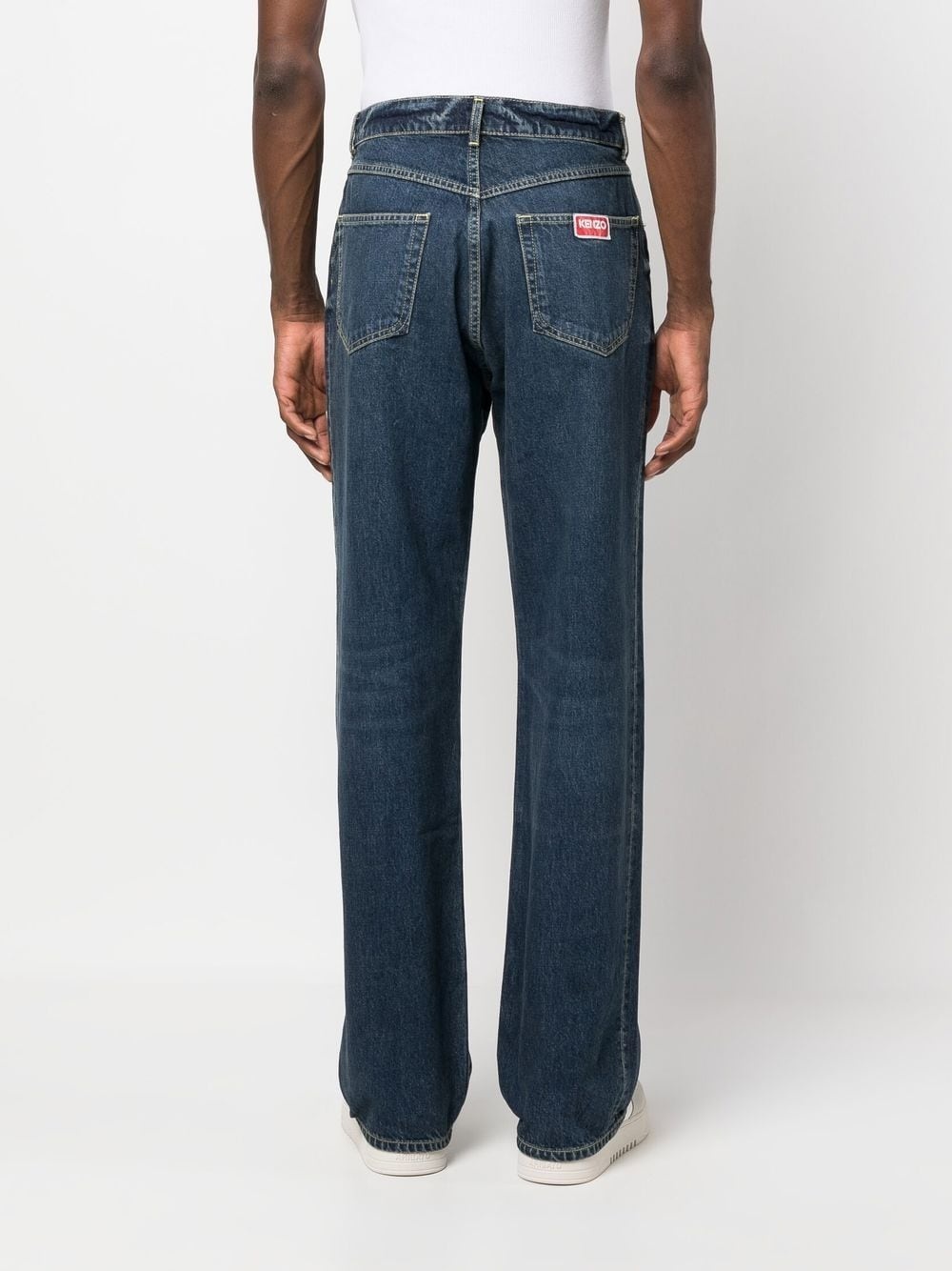 mid-rise straight-leg jeans - 4