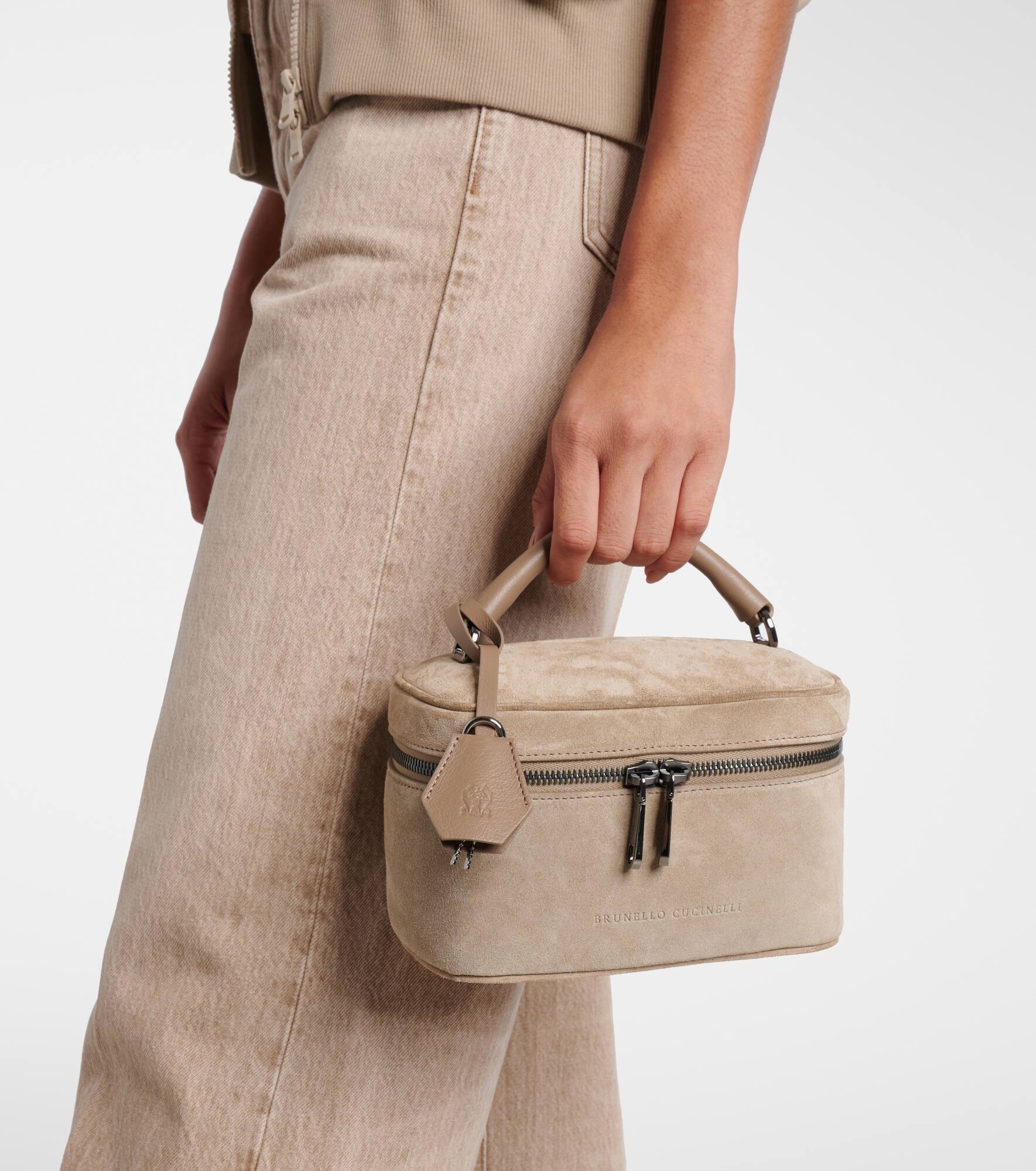 Sartorial Icon Small suede tote bag - 2
