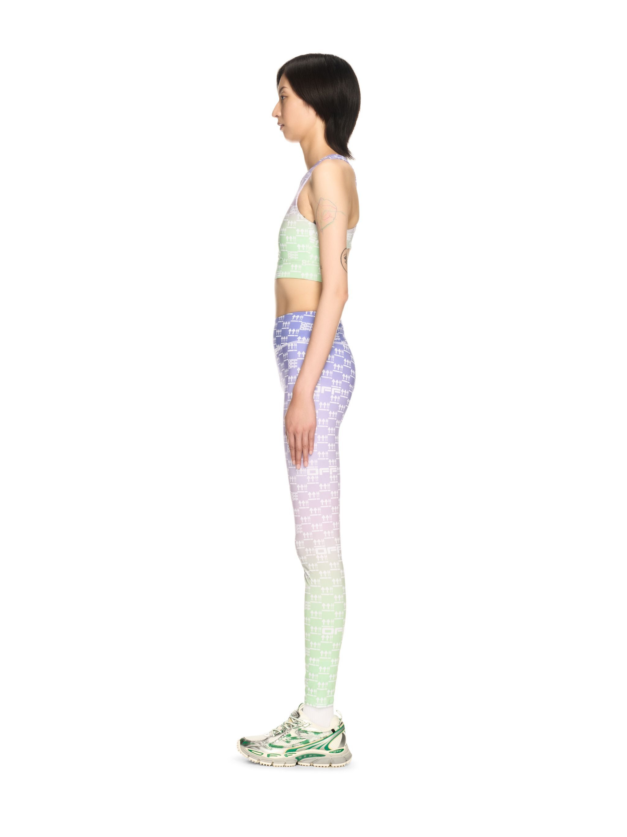 Purple/green Double Arrow Cut-out Bra - 3