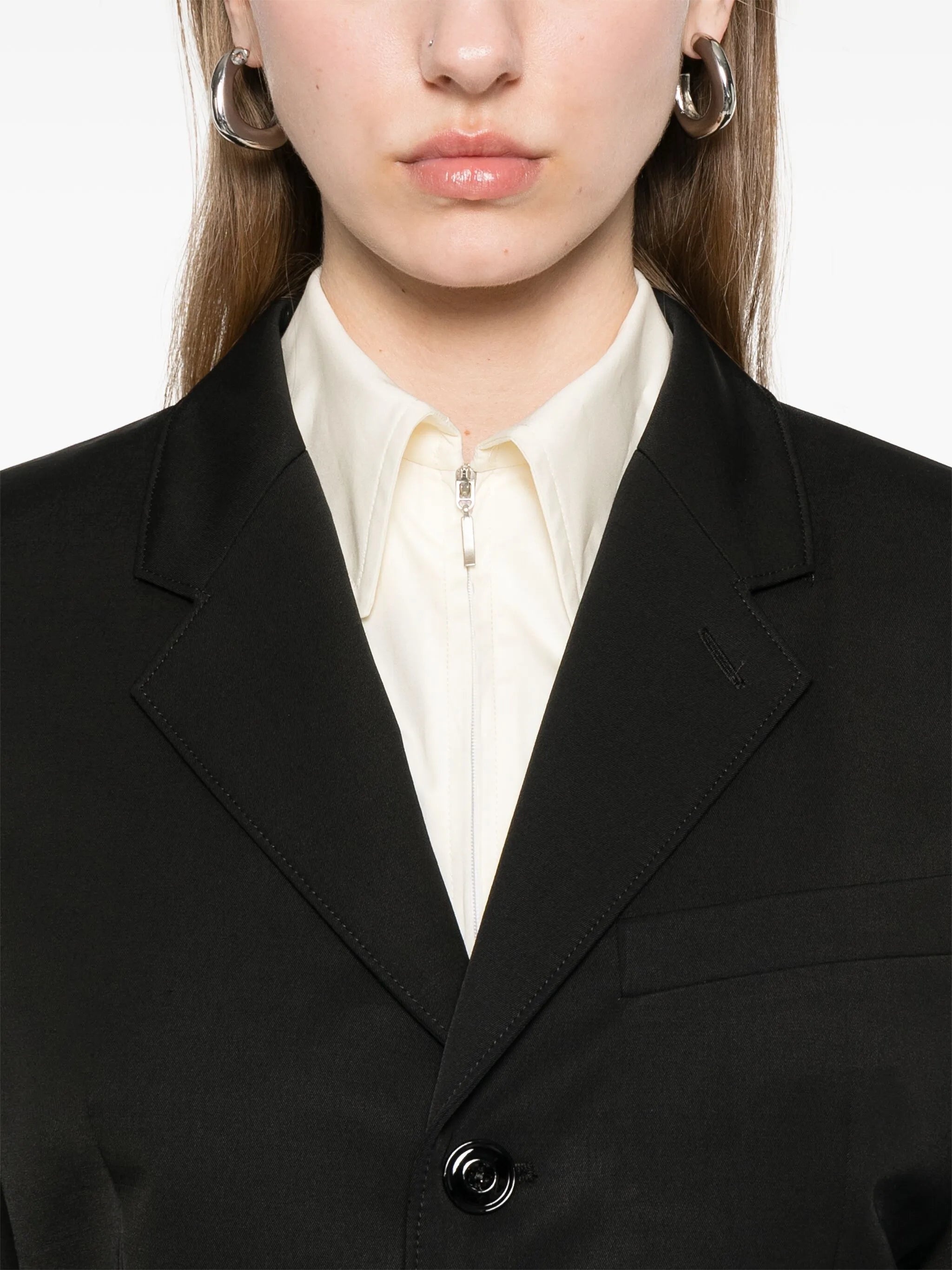 Tailored Single-breasted Blazer - 4