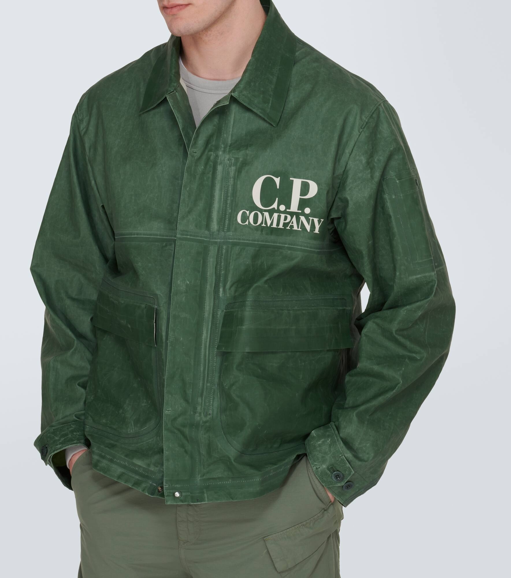 Toob logo coated linen jacket - 5