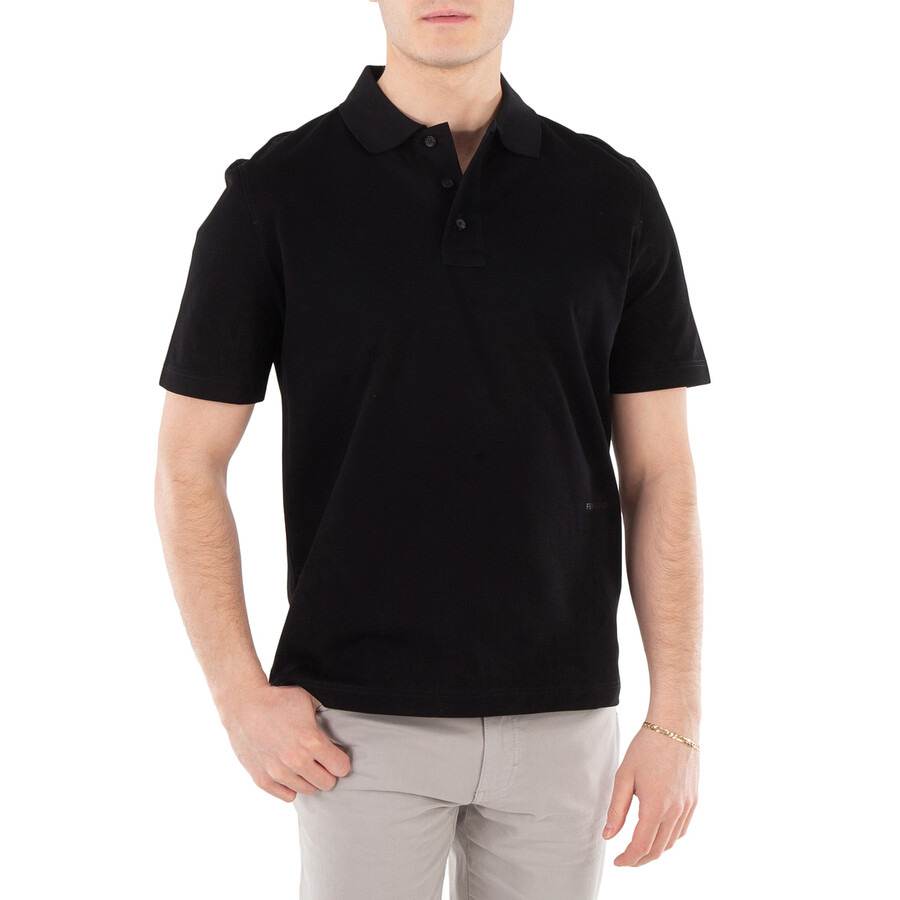 Ferragamo Short-Sleeved Cotton Polo Shirt - 1