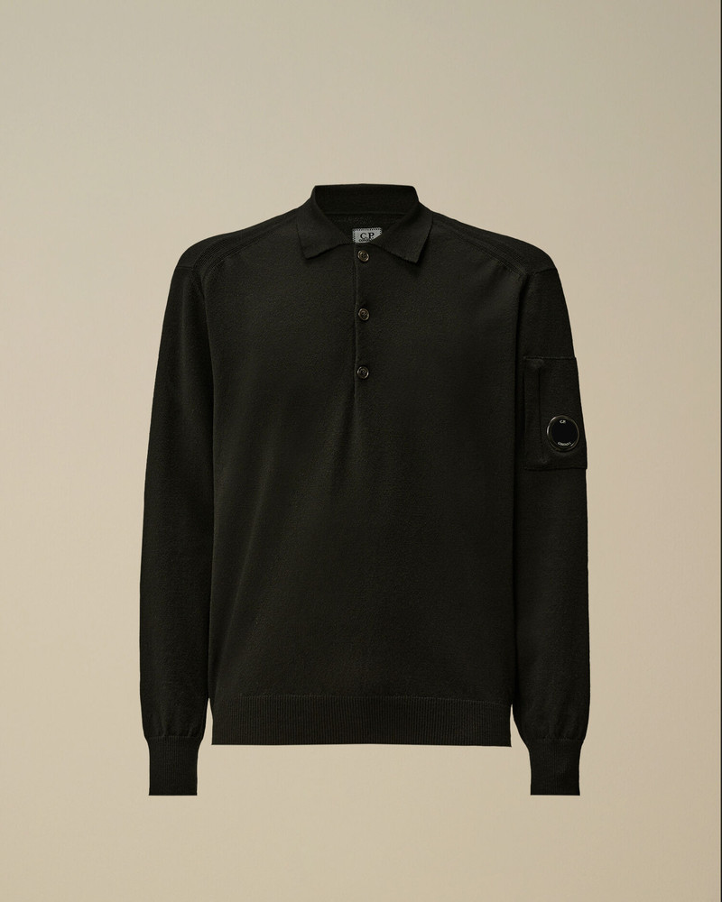 Extrafine Merino Wool Polo Sweater 1
