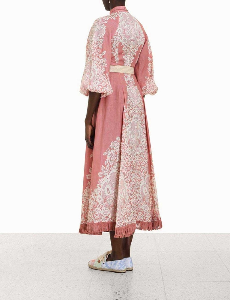 PATTIE FRINGED MIDI DRESS 4