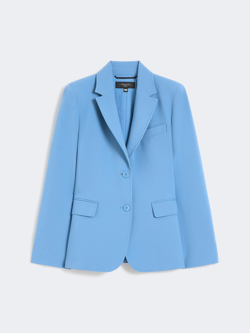 UVA Viscose-blend canvas blazer - LIGHT BLUE 1