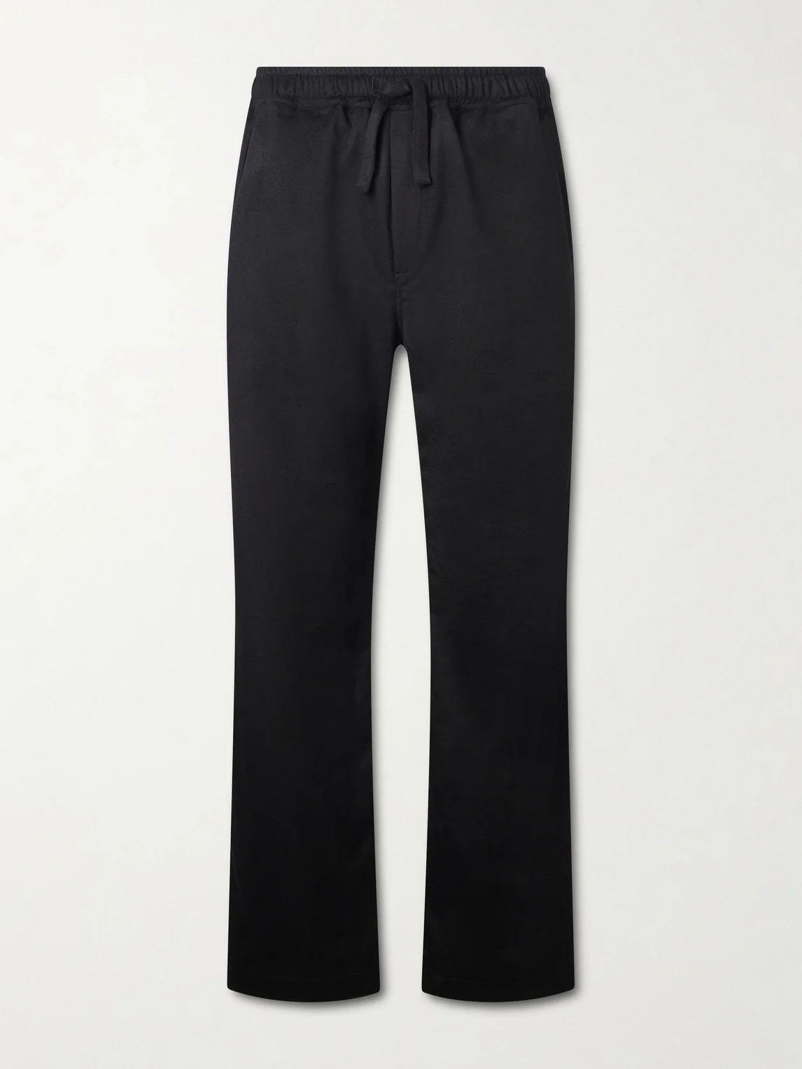 Straight-Leg Cashmere Drawstring Trousers - 1