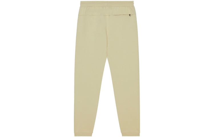 New Balance Logo Print Sweatpants 'Beige Black' AMP13356-BEI - 2