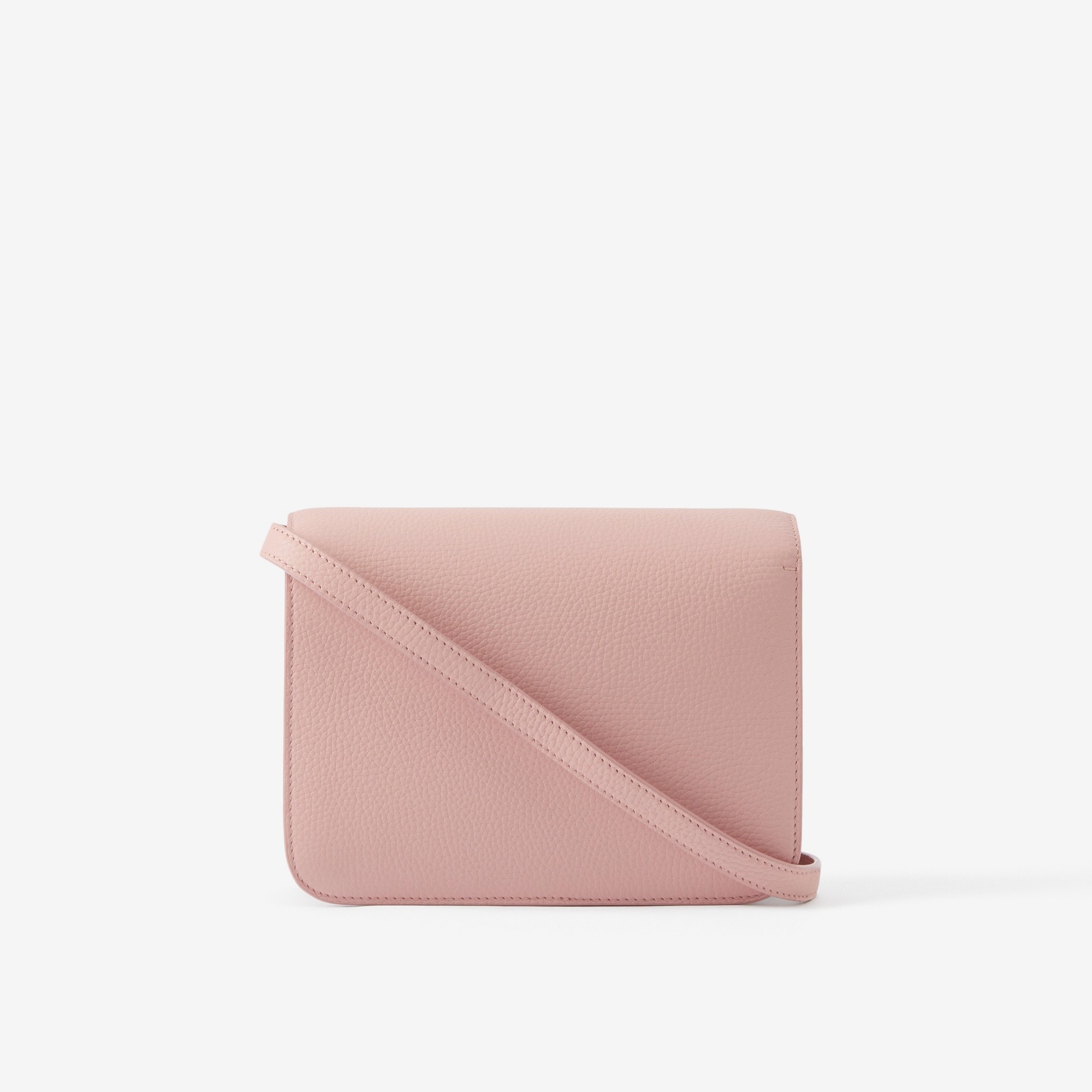 Topstitched Grainy Leather Small TB Bag - 3