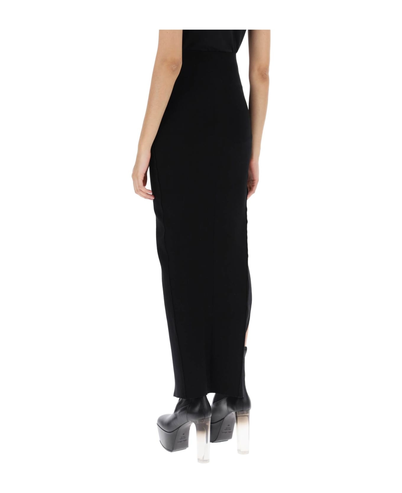 'theresa' Long Skirt With Slit - 3