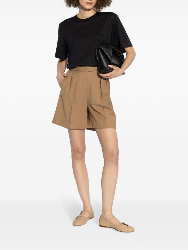 Max Mara monogram-embroidered cotton T-shirt outlook