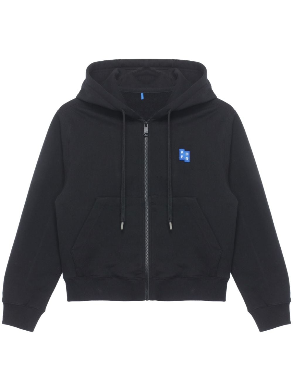 logo-appliqué cotton hoodie - 1