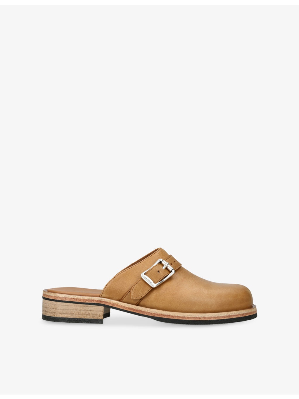 Camion Hardware-Embellished Leather Mules - 1