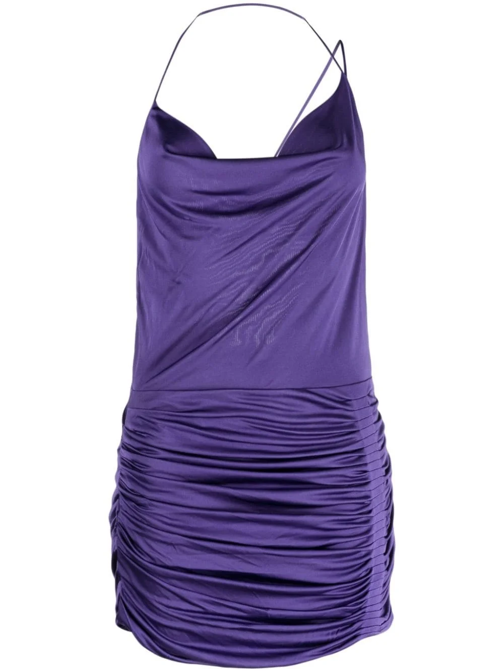 Adana cowl-neck draped minidress - 1