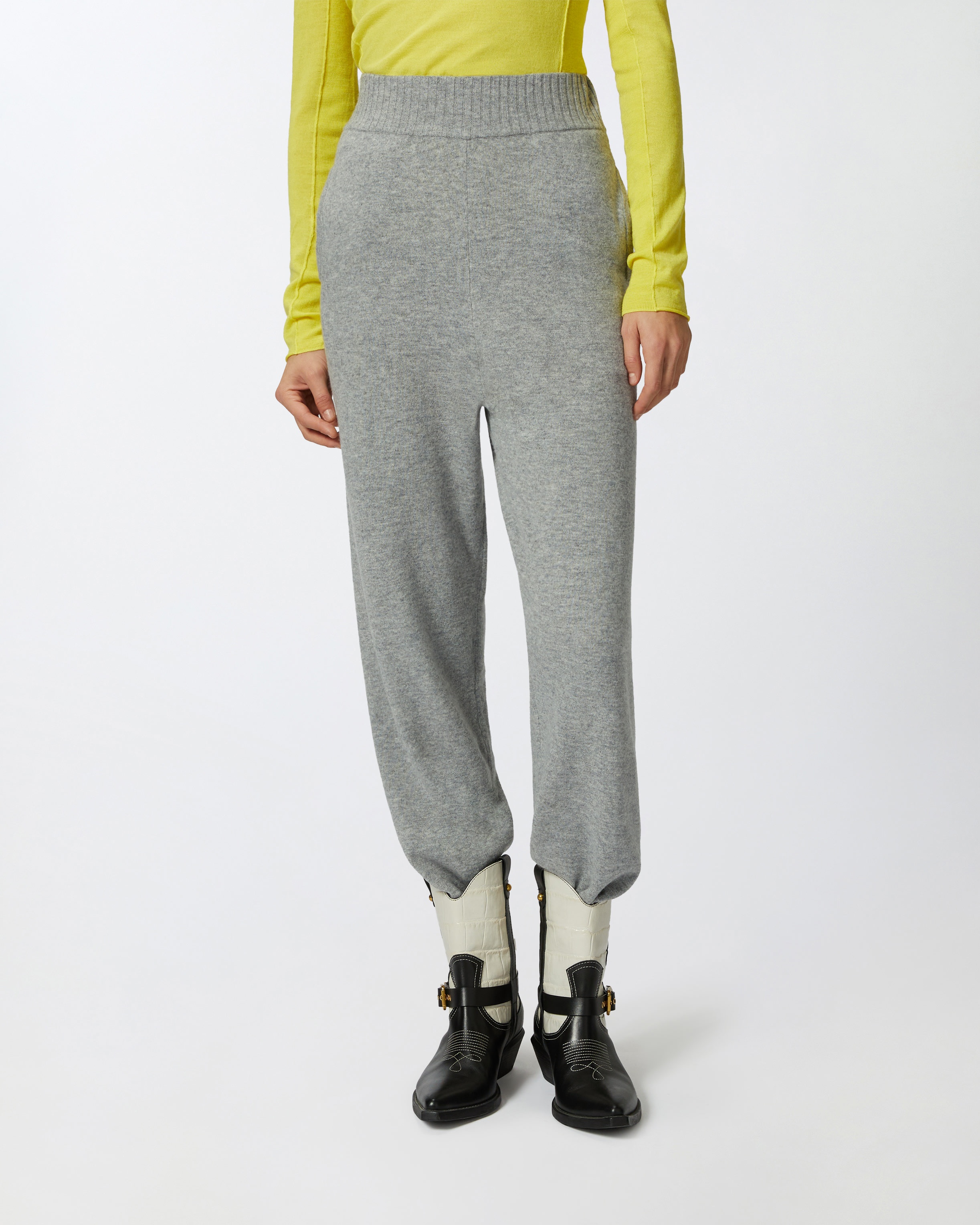 KNIT CASHMERE-BLEND JOGGERS - 3