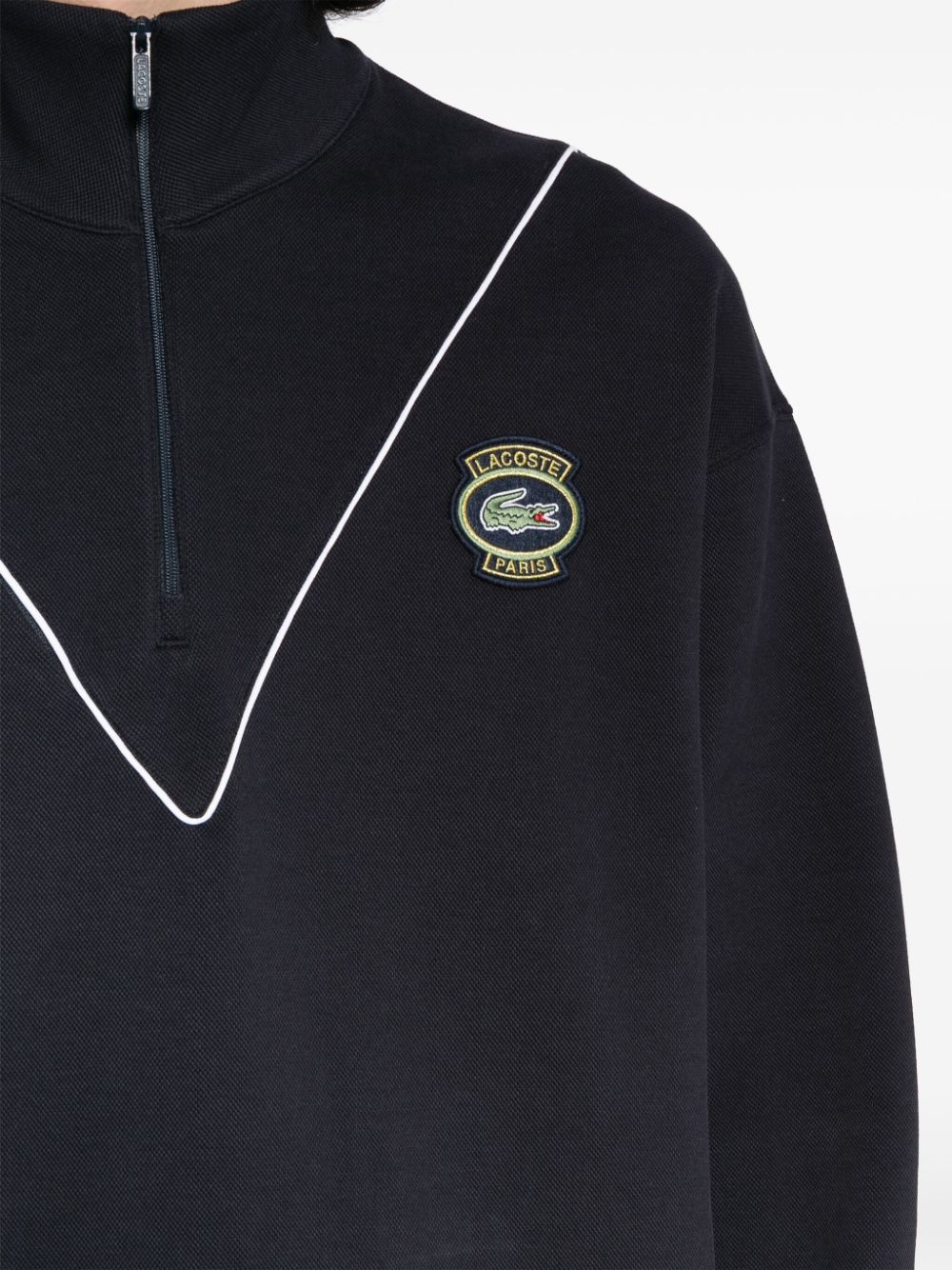 logo-embroidered zip-up sweatshirt - 5