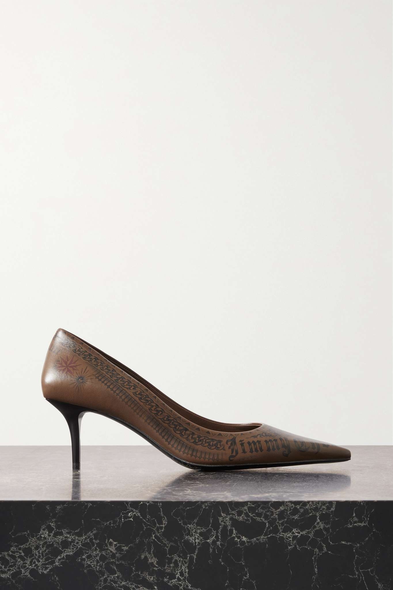 + Jean Paul Gaultier 60 printed leather pumps - 1