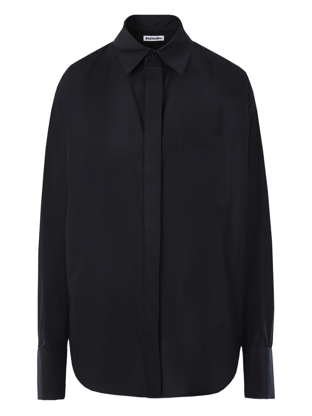 logo-embroidered shirt - 1