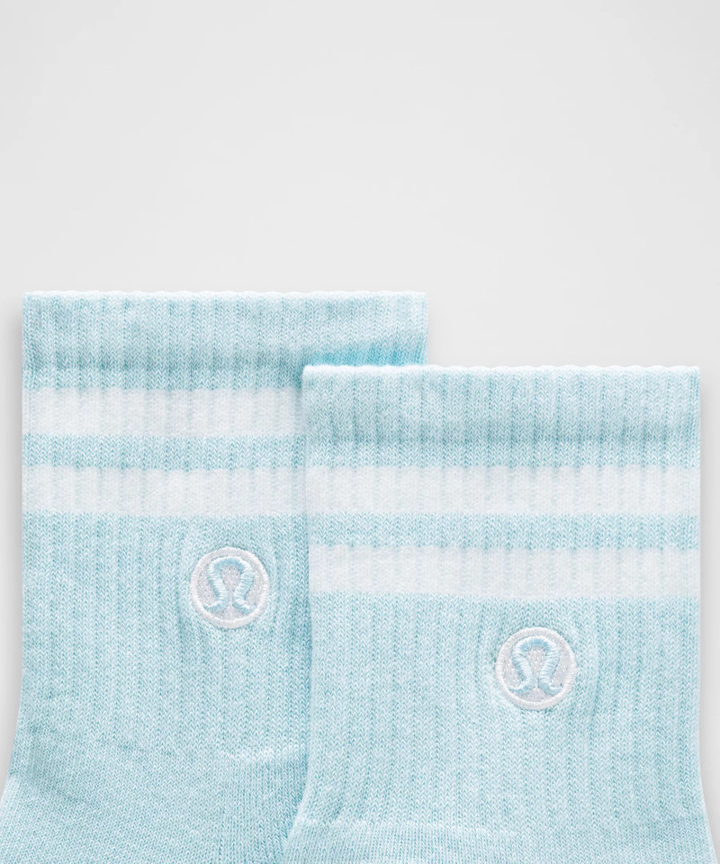lululemon Unisex Daily Essential Quarter Socks *Stripe outlook