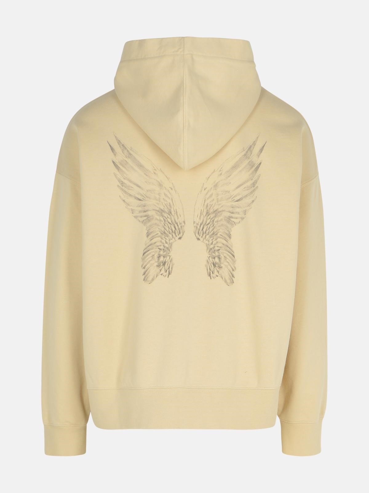 Palm Angels Angel Wings Sweatshirt Palm Angels 'PORTRAIT' BEIGE