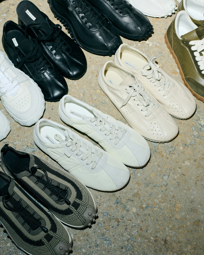 WHITE NYLON SOFT SNEAKERS 6