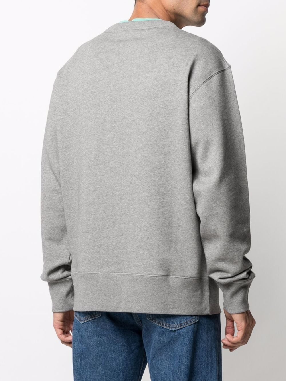 face-patch crew neck sweatshirt - 5