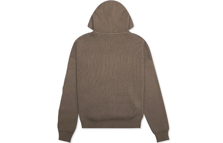 Fear of God Essentials FW20 Knit Logo Hoodie 'Taupe' FOG-FW20-366 - 3