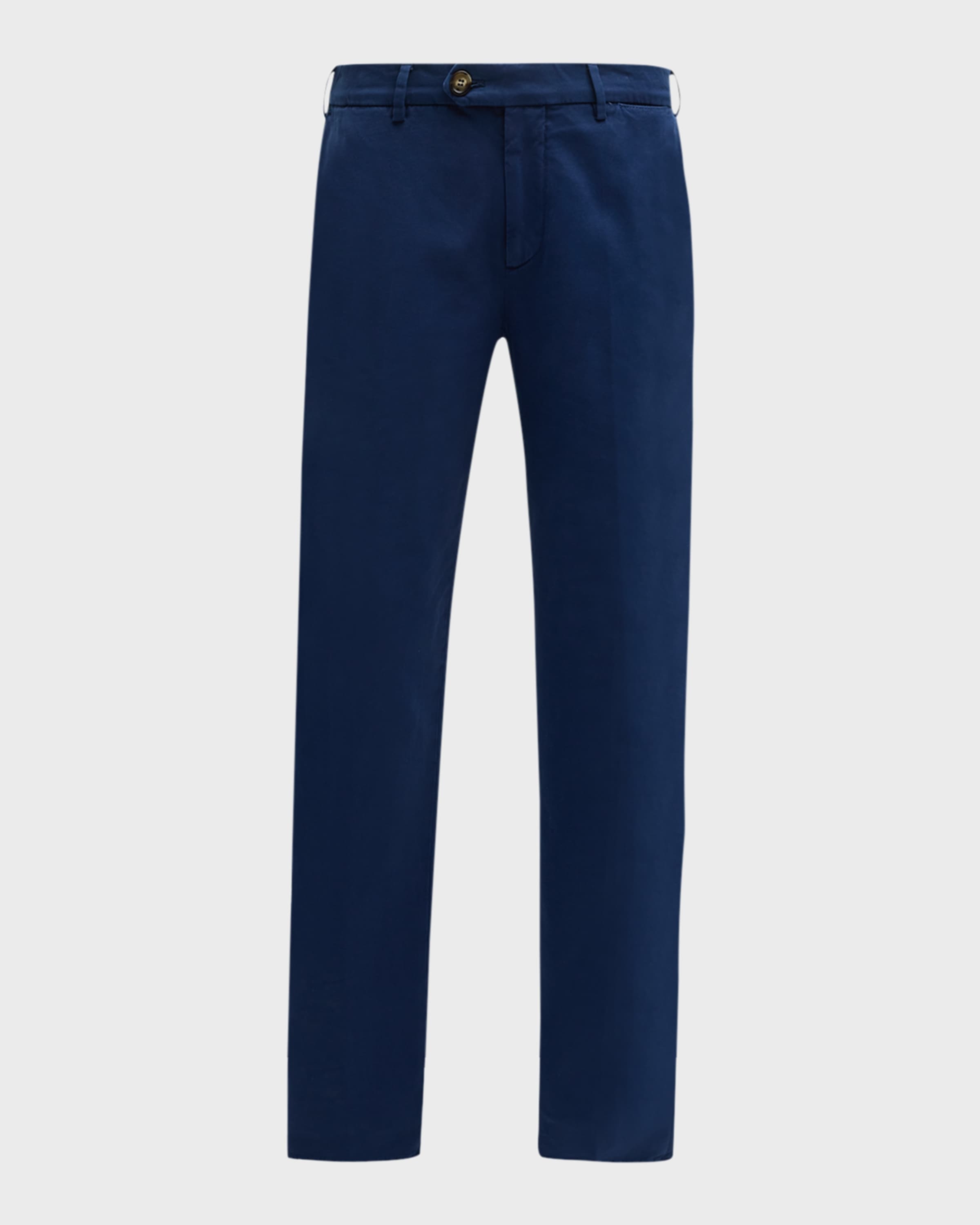 Men's Dyed Flat-Front Pants - 1