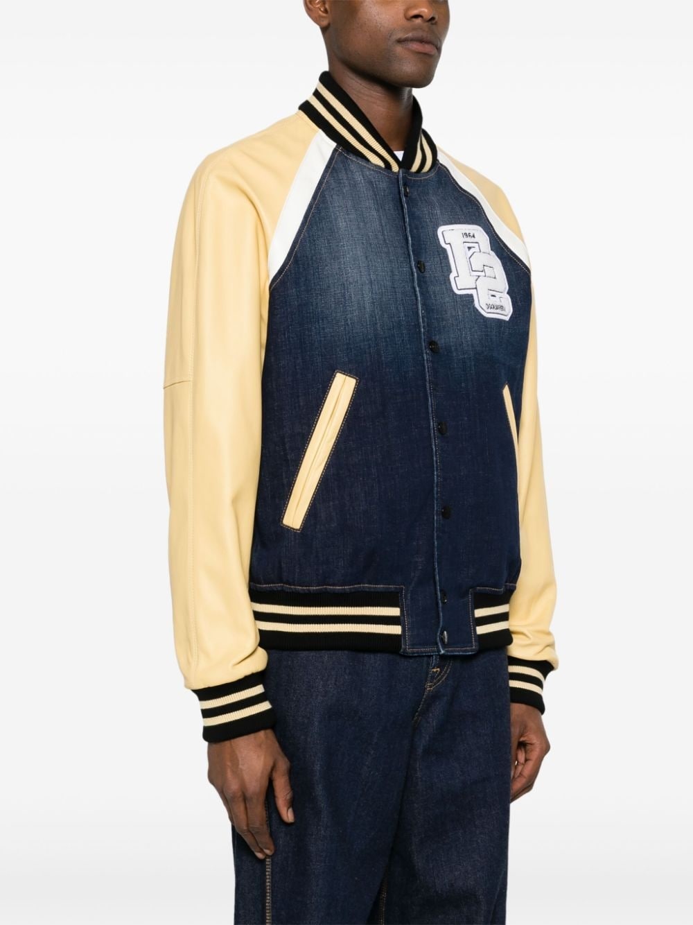 Street College panelled bomber jacket - 3