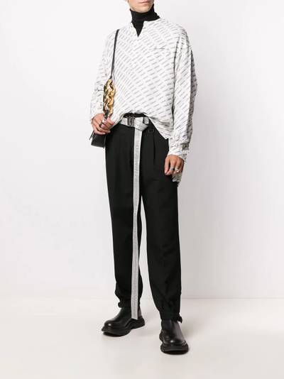 Ambush raw-edge high-waisted trousers outlook