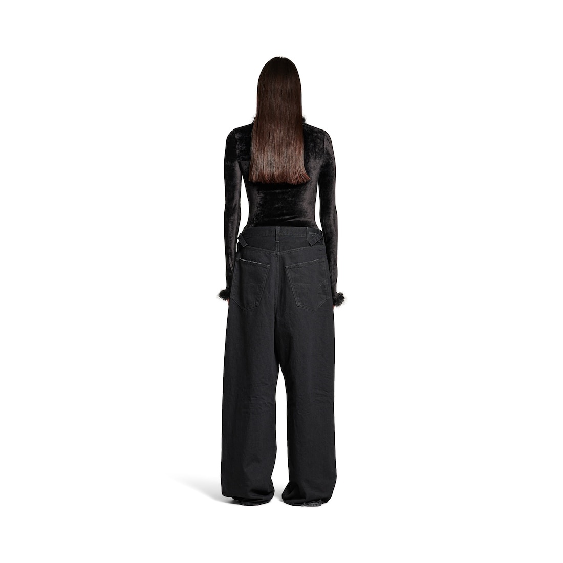 Women's Stretch Top in Black - 4