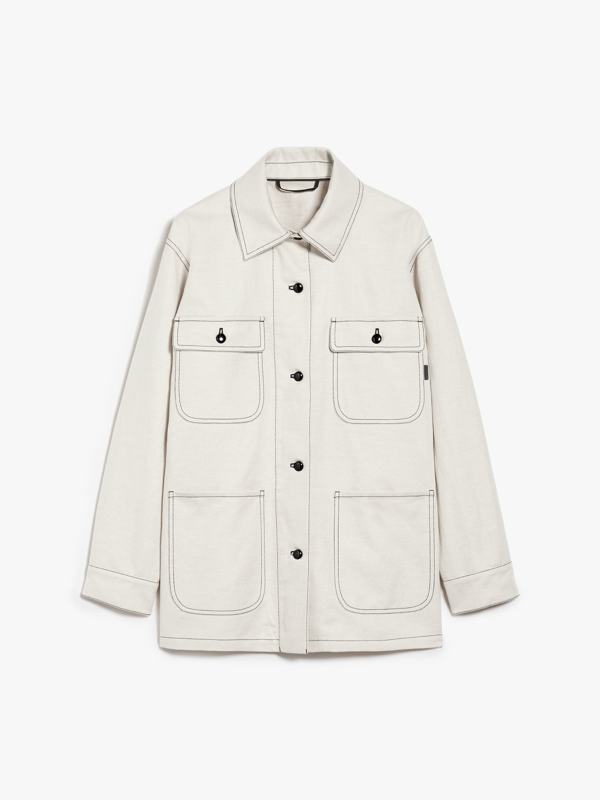 Cotton and linen drill jacket - 1