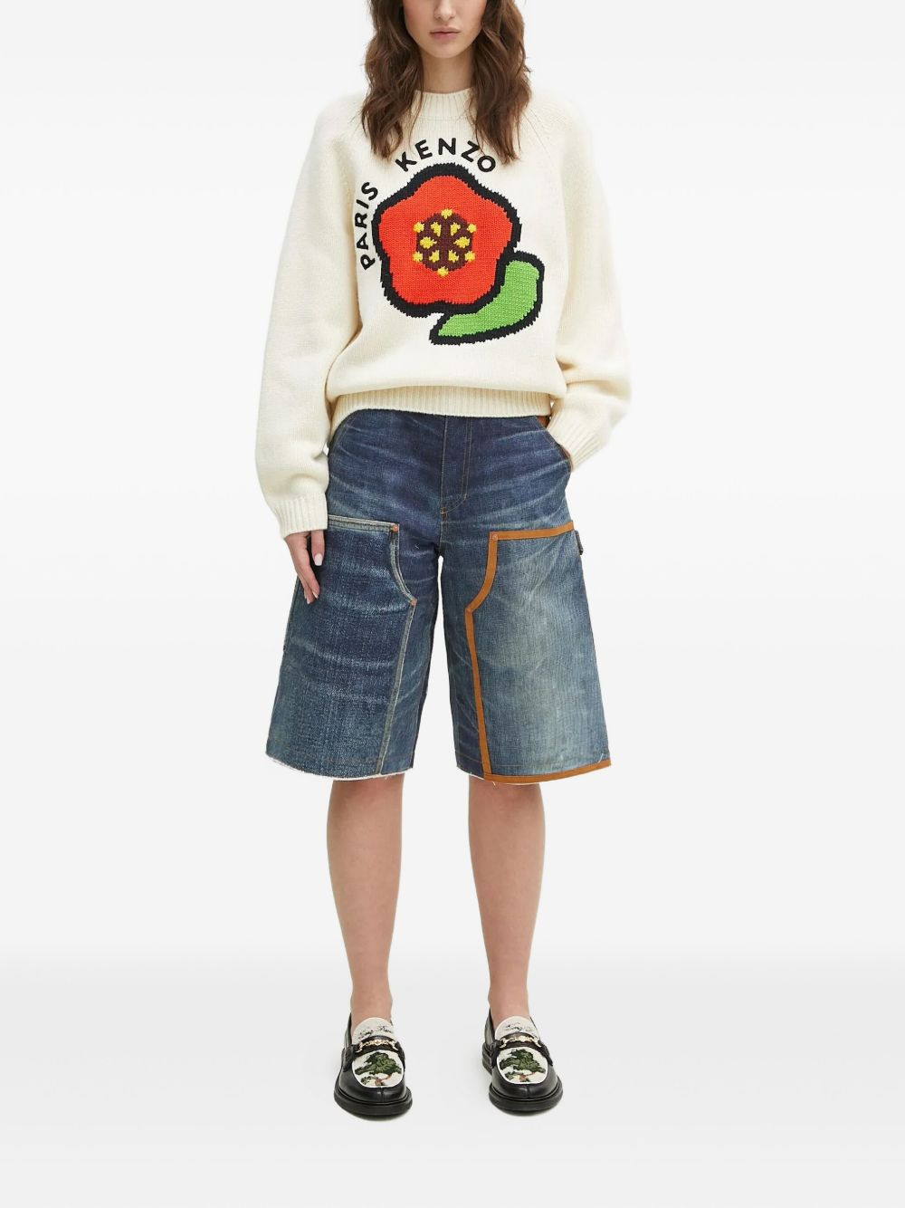 Kenzo Pop flower-applique jumper - 2