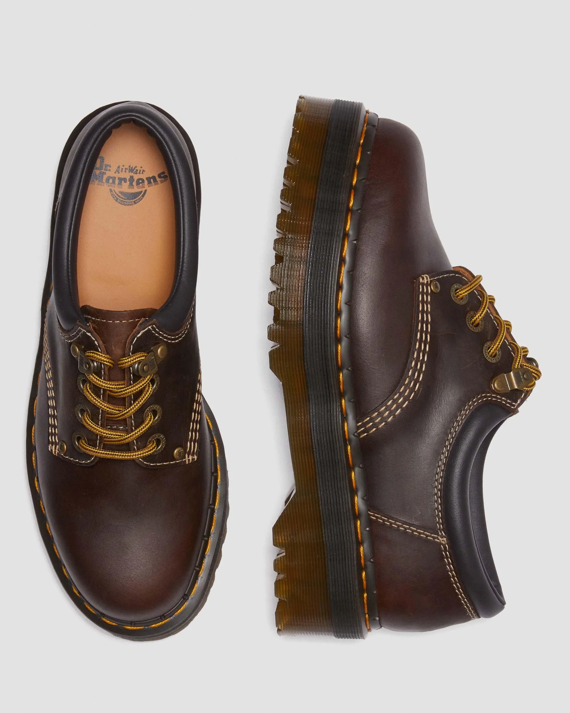 Dr. Martens 8053 Arc Crazy Horse Leather Platform Casual Shoes