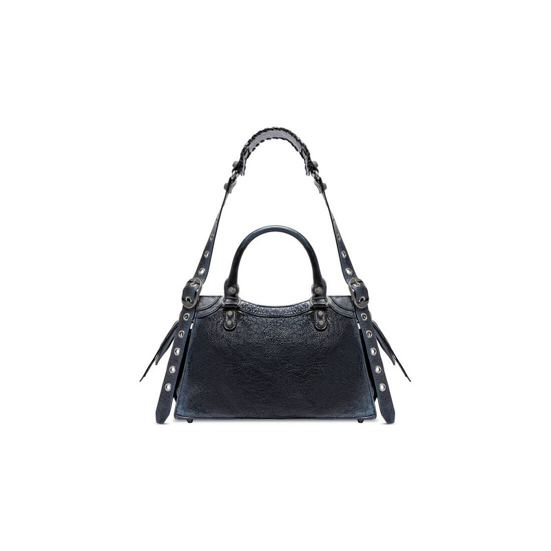 Women's Neo Cagole City Small Handbag Dirty Effect in Black 4