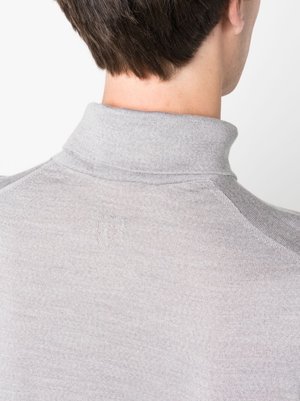 roll-neck fine-knit wool jumper - 5