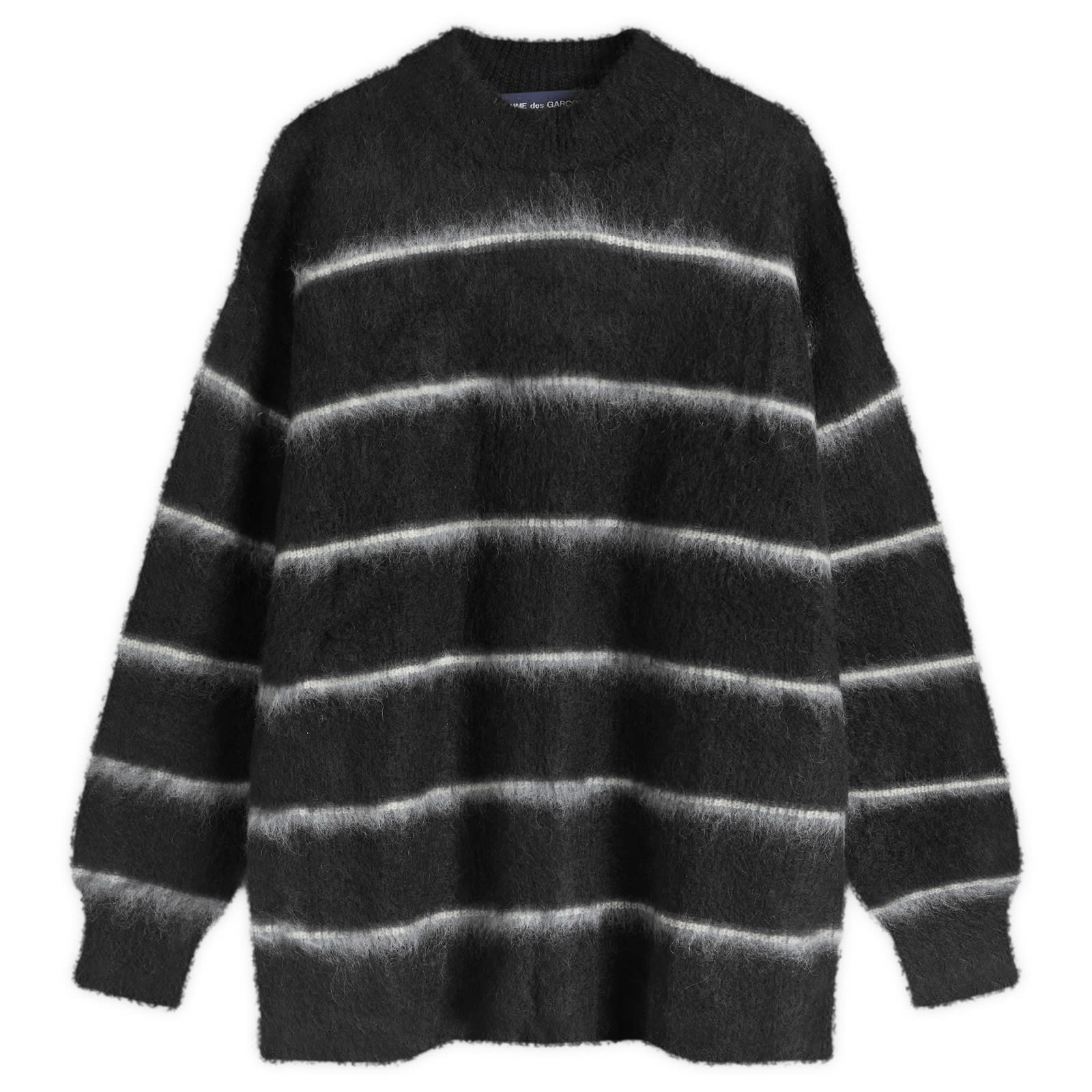 Comme des Garçons Homme Raised Stripe Mohair Sweater - 1