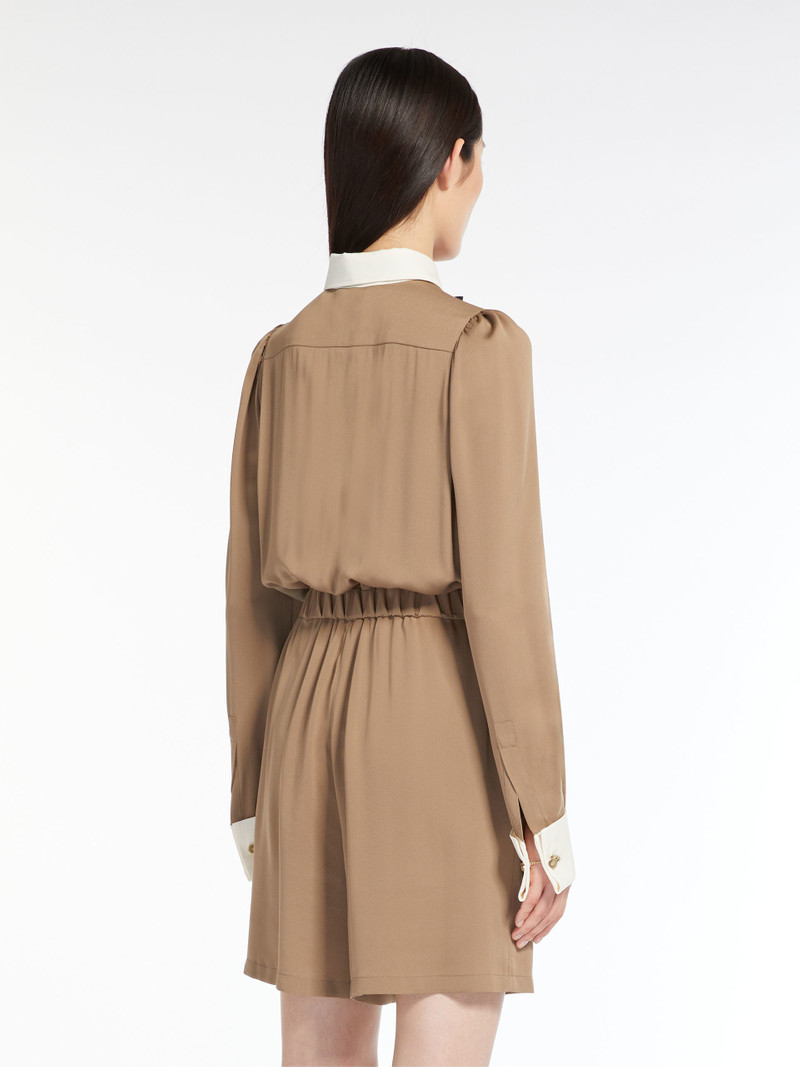 BORIS Short jumpsuit in silk charmeuse 4