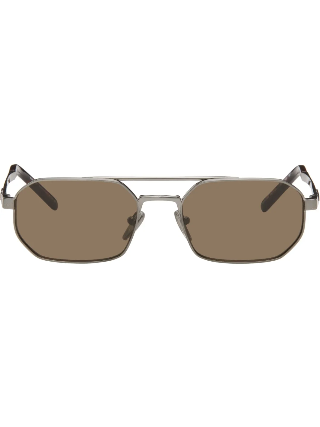 Gunmetal Double Bridge Sunglasses - 1