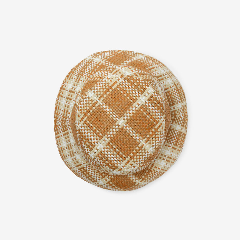 Burberry Knight Stamp Raffia-effect Bucket Hat outlook